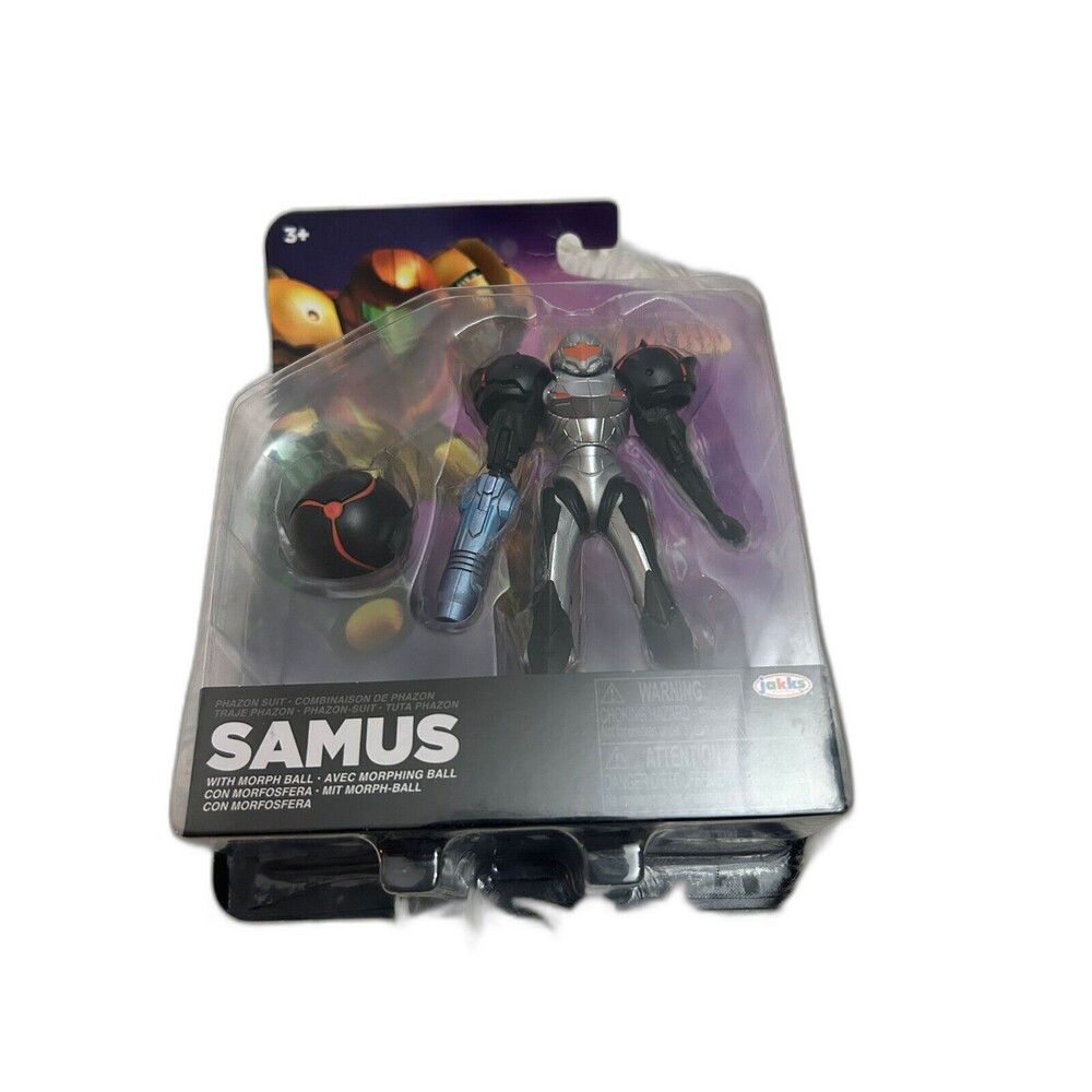 Jakks Samus with Morph Ball Phazon Suit Metroid Action Figure Toy New